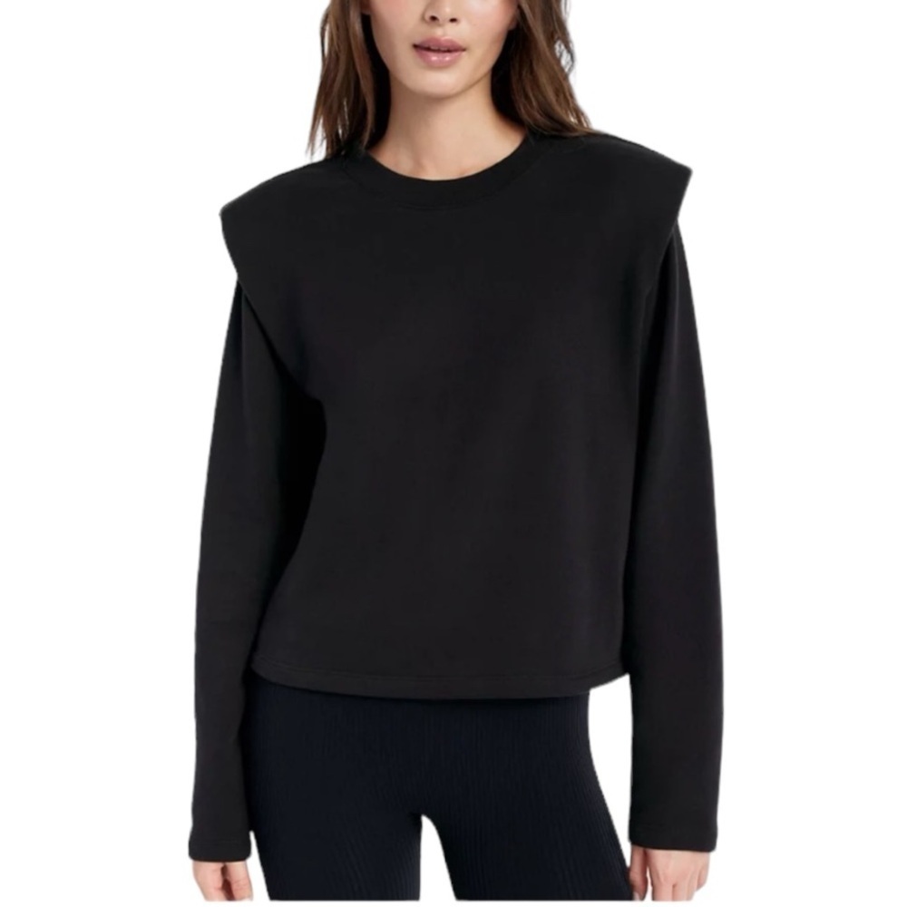 ARITZIA Babaton The Group Persona Sweater Shoulder Pad Long Sleeve Pink Sz Small - Picture 9 of 10